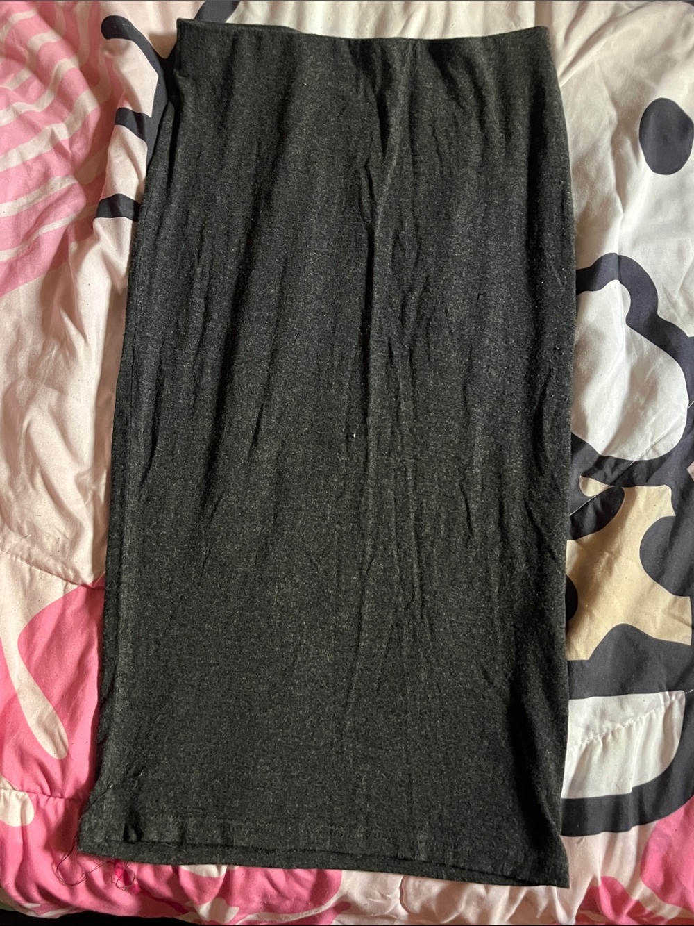 Forever 21 Grey Stretch Pencil Skirt